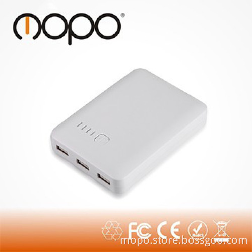High capacity 10000mAh powerbank external battery charger 3USB output